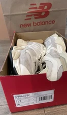 NEW BALANCE 9060 Men US 17 BEIGE GRAY Mesh / Suede NEW NO LID Box U9060JBC