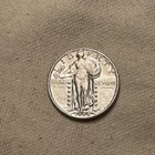 1928-D Standing Liberty Quarter Almost Uncirculated AU Coin, Cleaning #DR