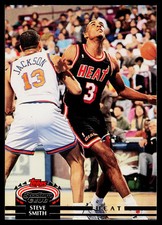 Steve Smith, 1992-93 Stadium Club, #79, Miami Heat,