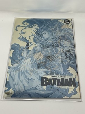  ABSOLUTE BATMAN #19 Trinity Negative Gold Foil By MUJU Monster /950 - RARE 