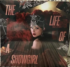 Taylor Swift The Life of a Showgirl: Red Lipstick and Lace Transparent Vinyl LP