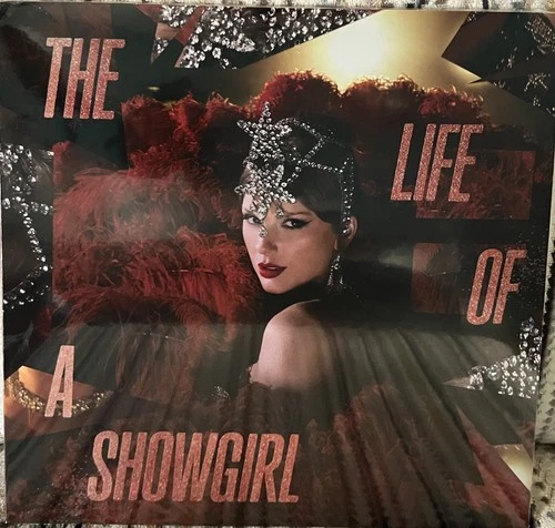 Taylor Swift The Life of a Showgirl: Red Lipstick and Lace Transparent Vinyl LP