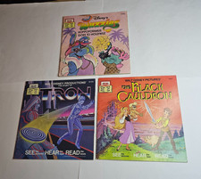 ~3~ 1980s DISNEY'S BOOKS TRON ~ THE BLACK CAULDRON ~ WUZZLES HOPPOPOTAMUS HOLLY