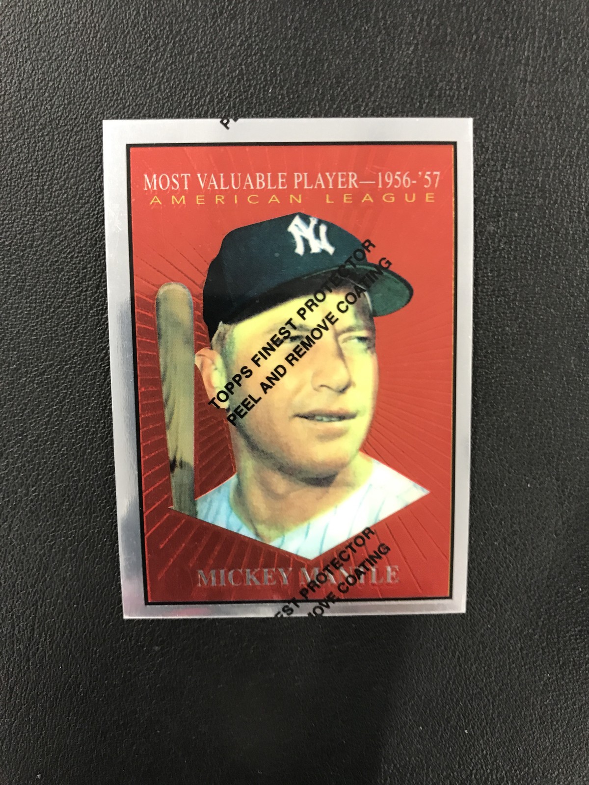 1997 Topps #31 Mickey Mantle Commemorative Reprints Finest New York Yankees