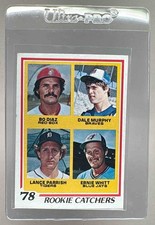 1978 Rookie Catchers Bo Diaz Dale Murphy Lance Parrish Ernie Whitt Topps #708 RC