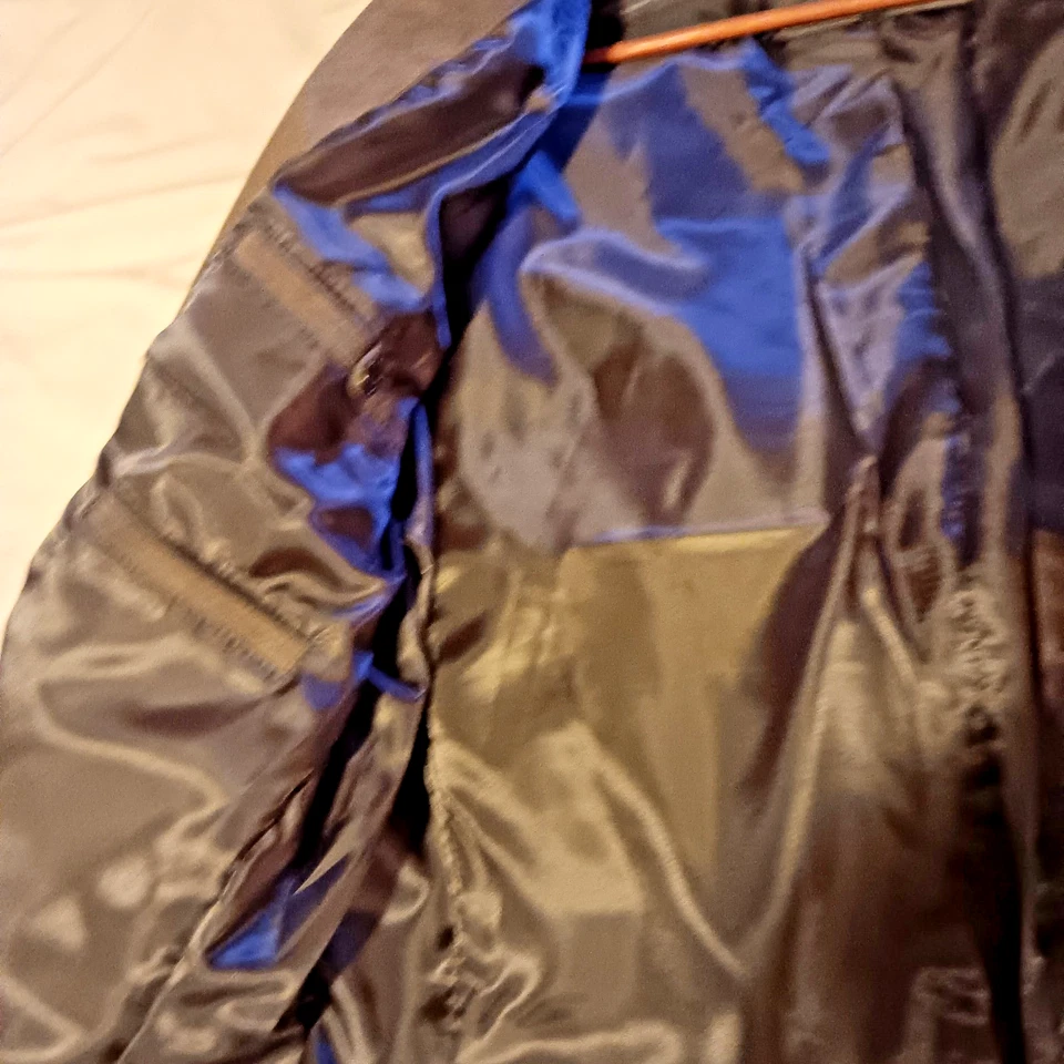 Blazer Abrigo Chaqueta Scully Western Gamuza Cuero Marrón Oscuro Talla XL NUNCA USADO Foto 4 de 4