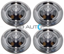 Chevy Camaro Corvette Chevelle Rally Wheel Flat Center Cap Chrome Set Of 4 Cmd