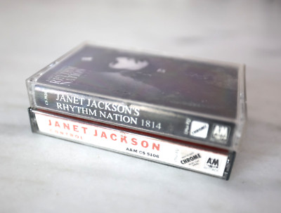~JANET JACKSON~ 1980s  Cassette Tapes CONTROL & RHYTHM NATION Very Nice!!!