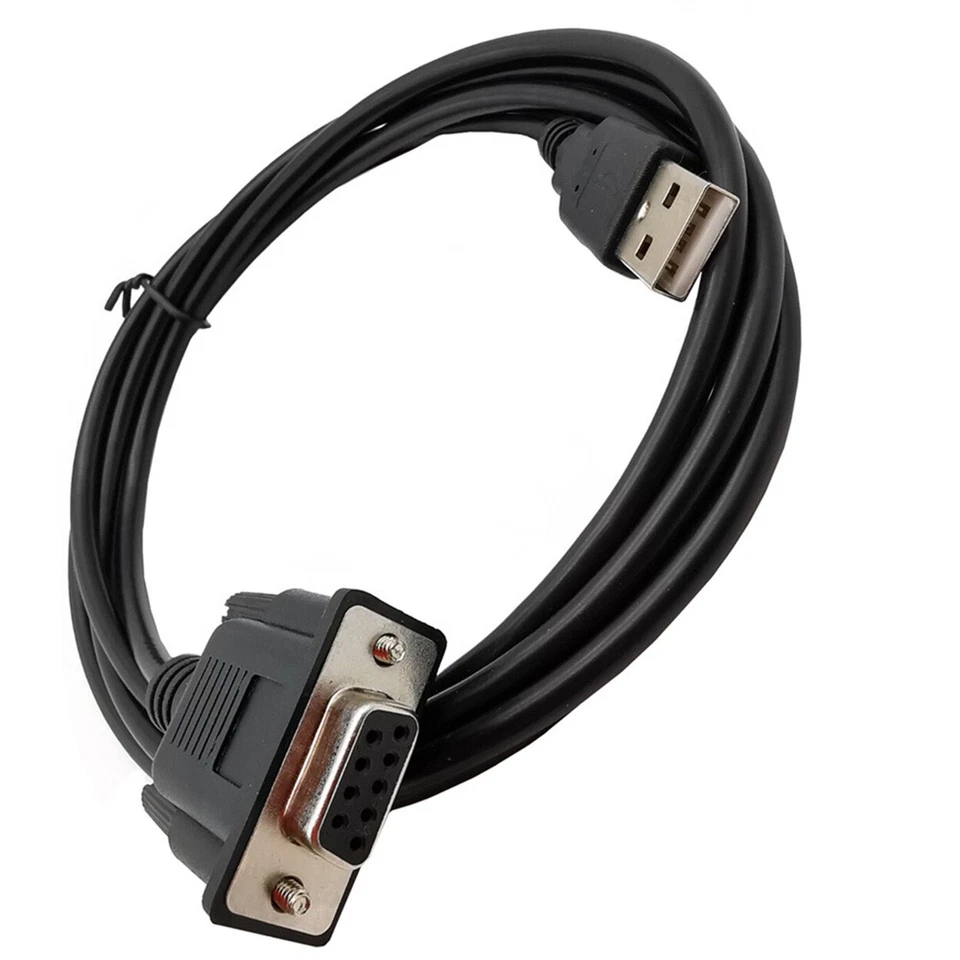 6FT USB 2.0 A Male To RS232 DB9 9Pin Female Serial Cable Adapter Converter Cord - Image 4 of 4