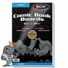 BCW Current Comic Backing Boards 100ct Pack FREE SHIP
