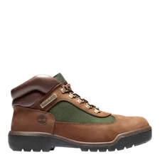 TIMBERLAND MEN'S WATERPROOF FIELD BOOT BROWN OLIVE  BEEF BROCCOLI NUBUCK LOW