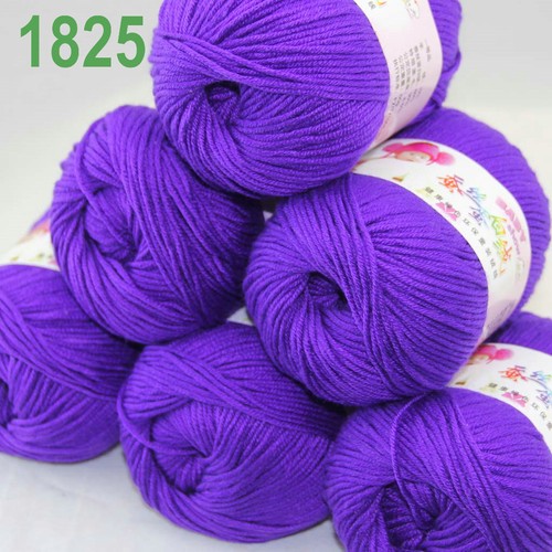 Sale 6 ballsx 50gr DK Baby Soft Cashmere Silk Wool hand knitting Crochet Yarn 25 - Picture 4 of 12