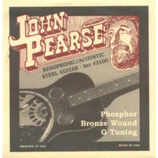 JOHN PEARSE CORDE PER CHITARRA RESOFONICA - PHOSPHOR BRONZE - 3100 MUTE PER STRU