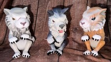 Lot of 3 WowWee Fingerlings Dire Wolf and Sabertooth Works/tested