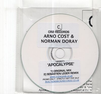 (JD595) Arno Cost & Norman Doray, Apocalypse - 2008 DJ CD