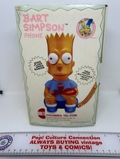Vintage 1990 Columbia Tel-Com The Simpsons Bart Simpson Phone Unsued Inv-0522