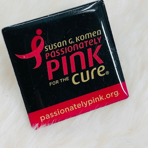 Susan G Komen Passionately Pink for the Cure Enamel Ribbon Lapel Pin