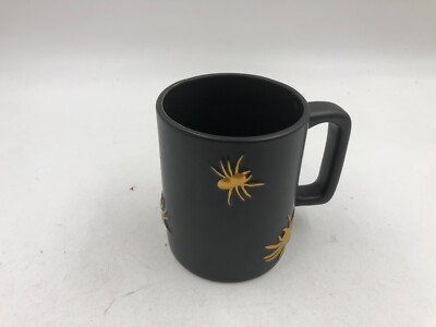 B/ Harbor Ceramic 18oz Matte Black Spider Coffee Mug Set AA01B24037