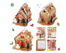 Sumind 3 Sets Christmas Craft Kit Gingerbread...