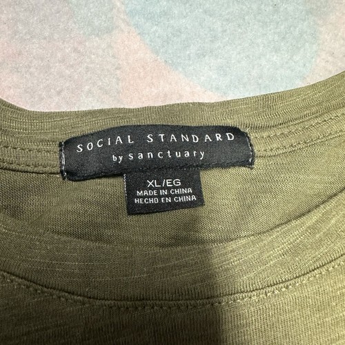 Social Standard by Sanctuary Womans Olive Green T-Shirt - Picture 2 of 6