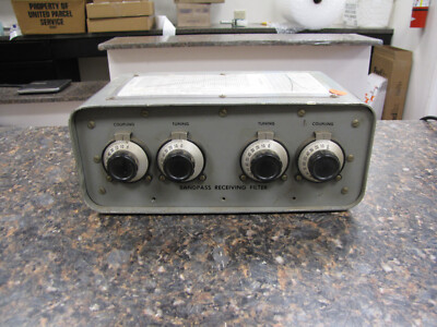 Vintage Cooke Engineering 4-12 MC Receiving Bandpass Filter Serial 15 US Navy