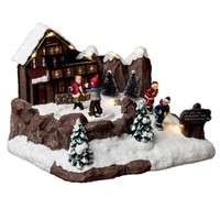 Weihnachtsdorf Eisbahn, Mit Led-Beleuchtung