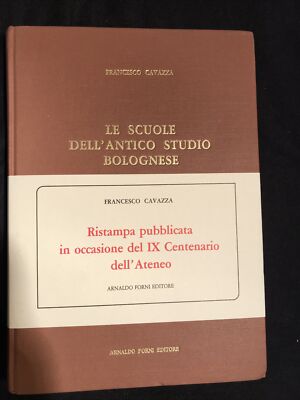 Die Schulen des alten Studios Bolognese F. Cavazza Nachdruck A. Öfen BOLOGNA