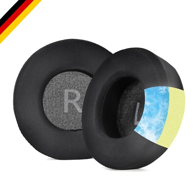 Kühl-Ohrpolster Textil Schwarz für JBL Synchros E50, S500, S700, bequem & lan...