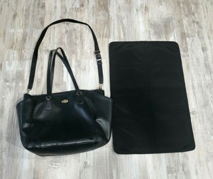 black coach diaper bag