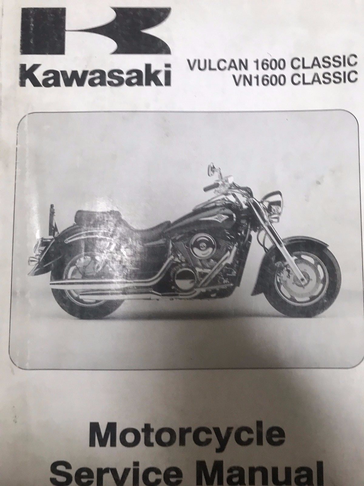 GENUINE KAWASAKI SERVICE MANUAL VULCAN 1600 CLASSIC VN1600 CLASSIC  PN99924130901