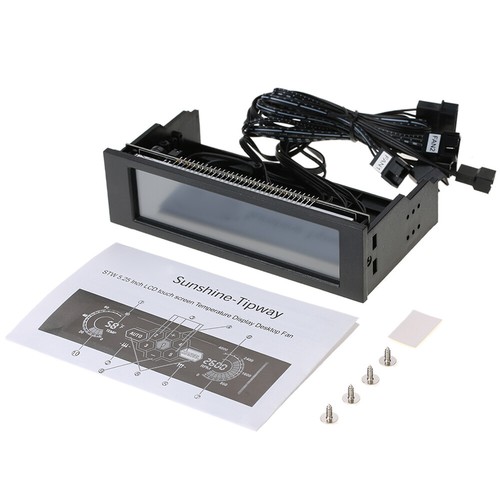5 Channel Desktop PC Fan Controller Automatic Speed Control LCD Front Panel J0T0 - Picture 12 of 12