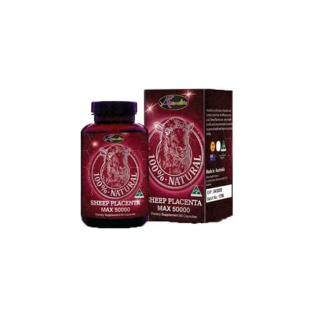 Auswelllife Sheep Placenta Max 50000 60 Capsules | eBay