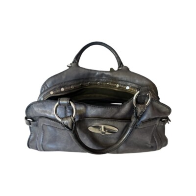 Tosca Blu Gray Medium Luxurious leather shoulder bag Satchel