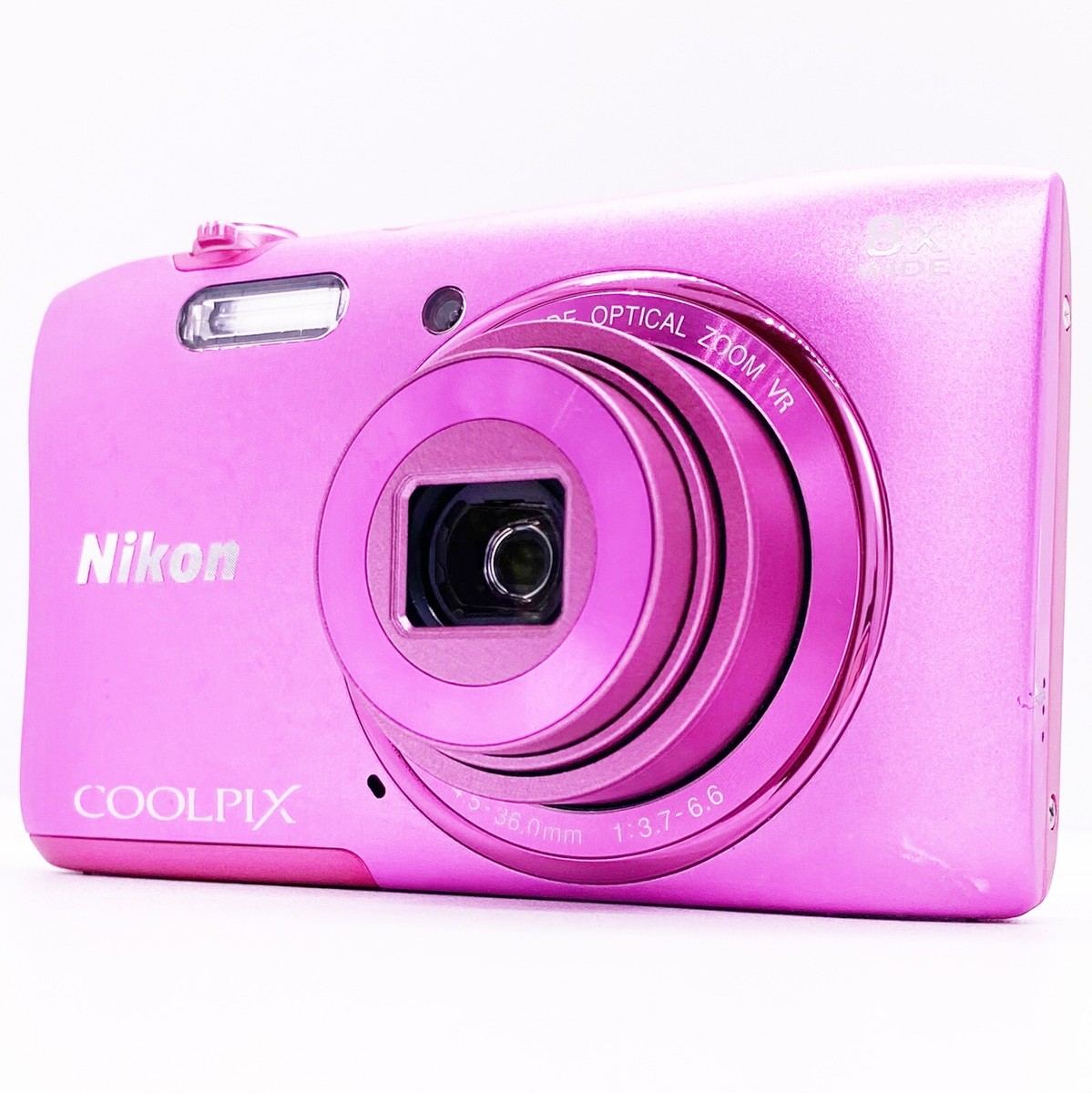 ニコン NIKON COOLPIX S3600 ピンク Amazon | Nikon デジタルカメラ COOLPIX S3600 8倍ズーム 2005万