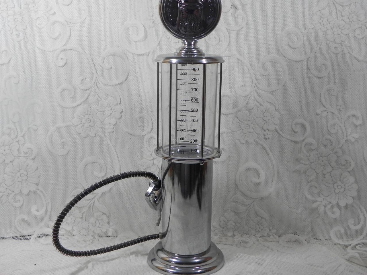 Gas Pump Alcohol Liquor Dispenser Decanter Fill Er Up Vintage Barware Bar Decor
