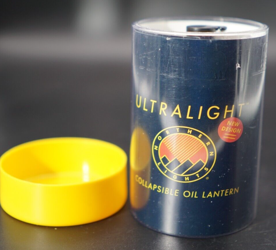 Northern Lights Ultralight Mini Collapsible Oil Lantern Camping 