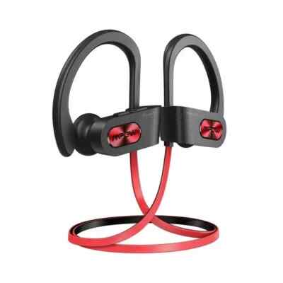 Mpow Flame Bluetooth Headset Wireless Earphones Stereo Ear Hook Red - BH088F