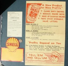 1953 Indianapolis Indiana Shell Motor Oil & Gas Station THREE piece set MAPS PC-