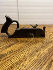 Vintage Made In USA Craftsman Cast Iron Duplex Rabbit Plane Woodworking Tool