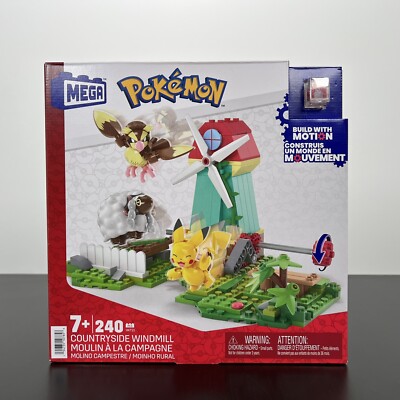Pokemon Mega Construx: Windy Town Set (240 Pieces) - NEW SEALED