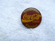 Vintage COCA-COLA Classic  "TRIATHALON FINISHER"  mid 1980's  Union Made in USA