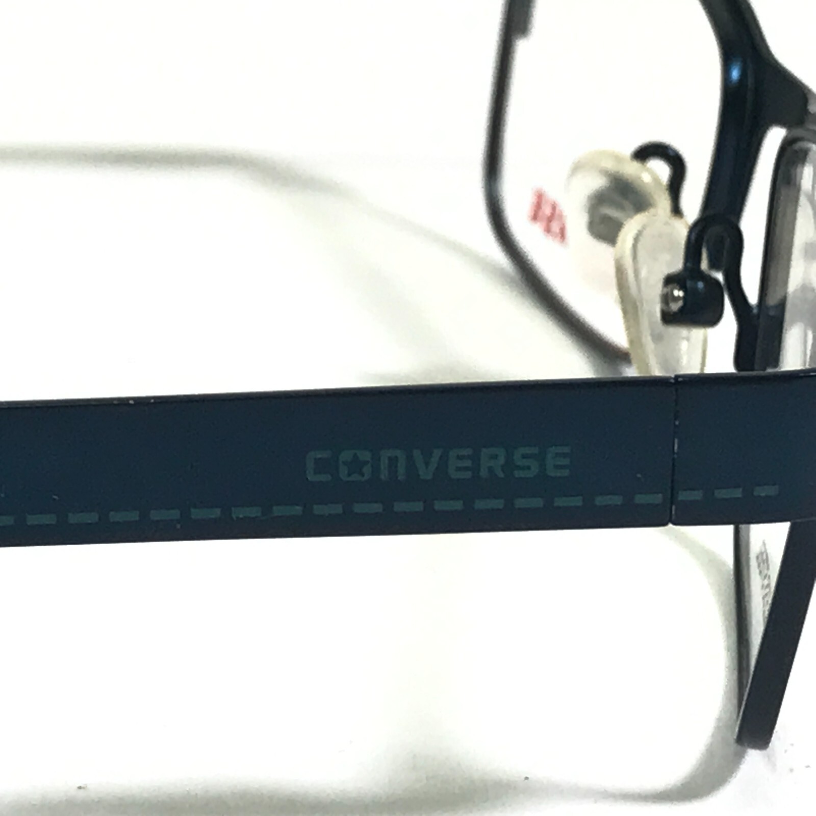 Converse Kids Eyeglasses Frames K025 NAVY Blue Square Full Rim 45-16-125 thumbnail 4