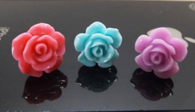 ROSE FLOWER 3.5mm jack earphone/mic dust plug port cap FOR Apple iphone 4S 5C 6