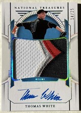 2024 National Treasures Prospect Material Signatures Thomas White #PMS-TW /25