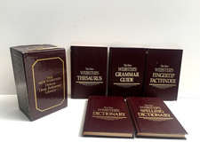 New Webster's Desk Reference Dictionary 1987 Hardcover 5 Volumes in Slipcase