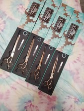 8 Inch Kenchii Rose Gold Grooming Shears Set Original Box Gently Used