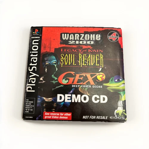 Eidos Warzone 2100/Soul Reaver/Gex 3 Demo Disk PS1 PlayStation - FREE SHIPPING!