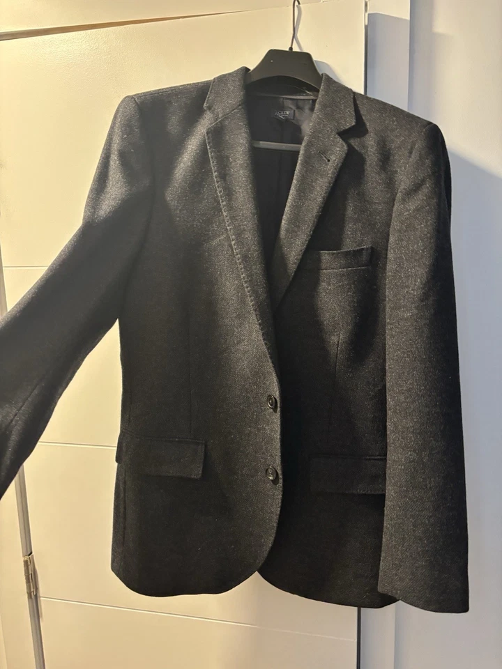 J Crew Ludlow Jacket English Wool Sport Coat Blazer Yorkshire Tweed Moon England - Image 2 of 4