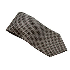 VTG Polo Ralph Lauren Men's Tie Geometric Green Red Silk Hand Made Made in USA