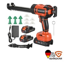 Pressa a cartuccia batteria LED 21V per piastrelle con 2 batterie agli ioni di litio 4.0Ah e caricabatterie